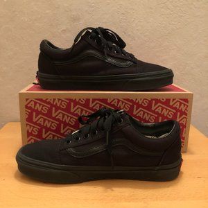 Kids Black Vans size 6.5